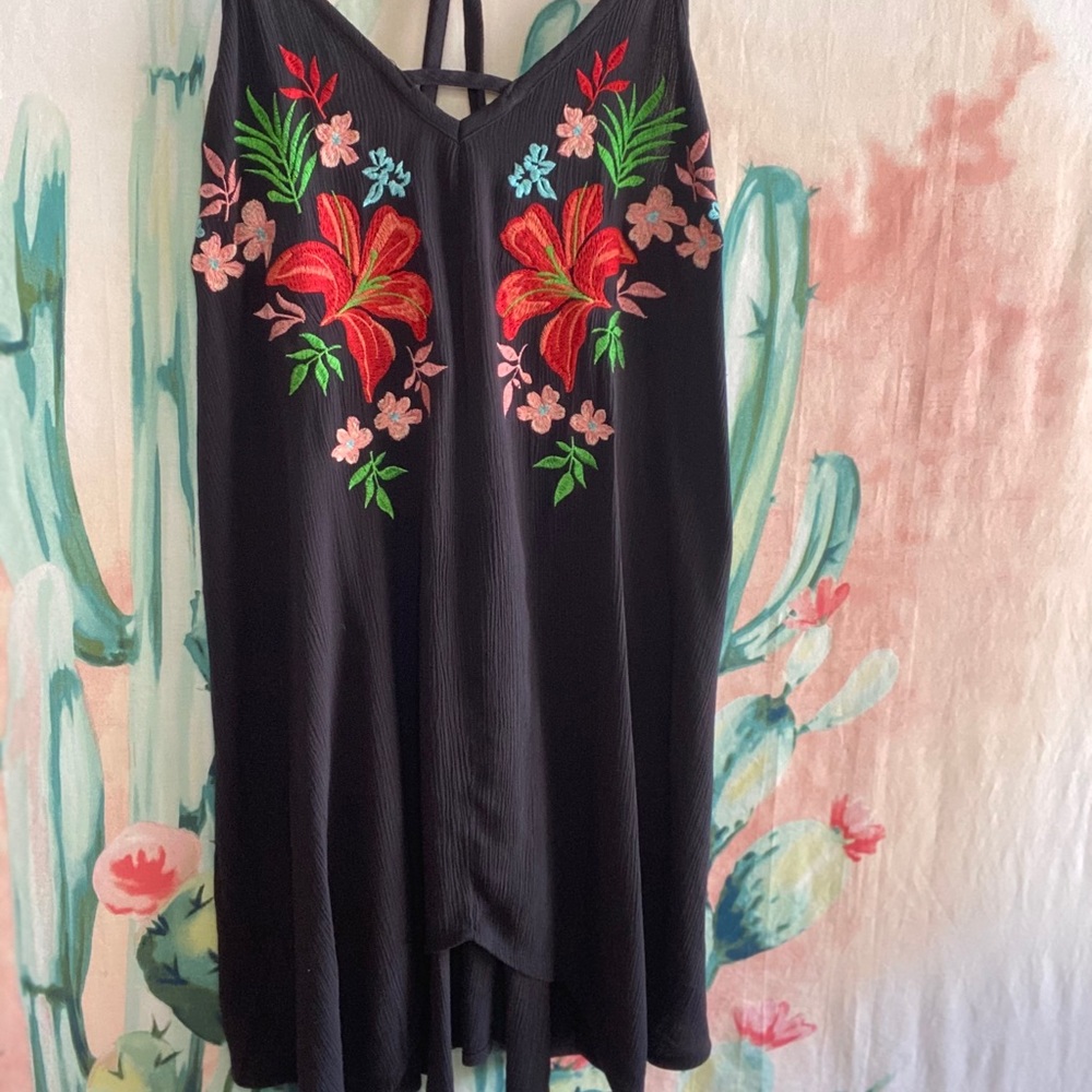Spaghetti strap tank dress